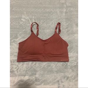 Burnt Orange Danskin Low Back Sports Bra